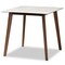 Baxton Studio Reba Mid-Century Light Beige Fabric and Walnut Brown Finished Wood 5-PC Dining Set 180-10813-11082-Zoro - alternate 2